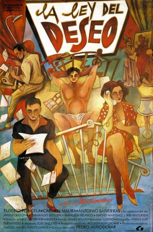 La ley del deseo (1987 Drama Pedro Almodóvar) DVDrip