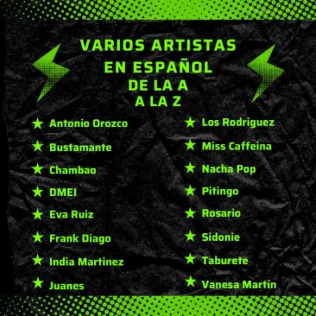 Varios artistas en español de la A a la Z Mp4