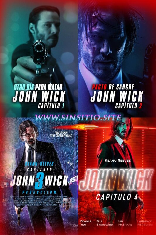 Cuatrilogía John Wick - HD 1080p (Spanish-English+Subt)