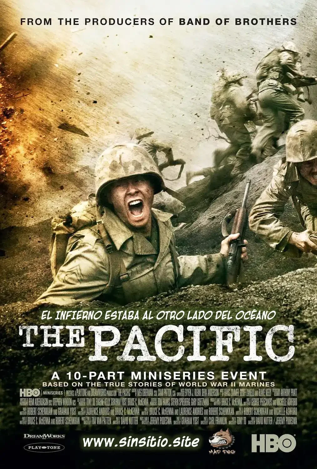 The pacific (Miniserie) (2010).10 episodios (Spanish-English+Subt) [720p AV1 10bit]