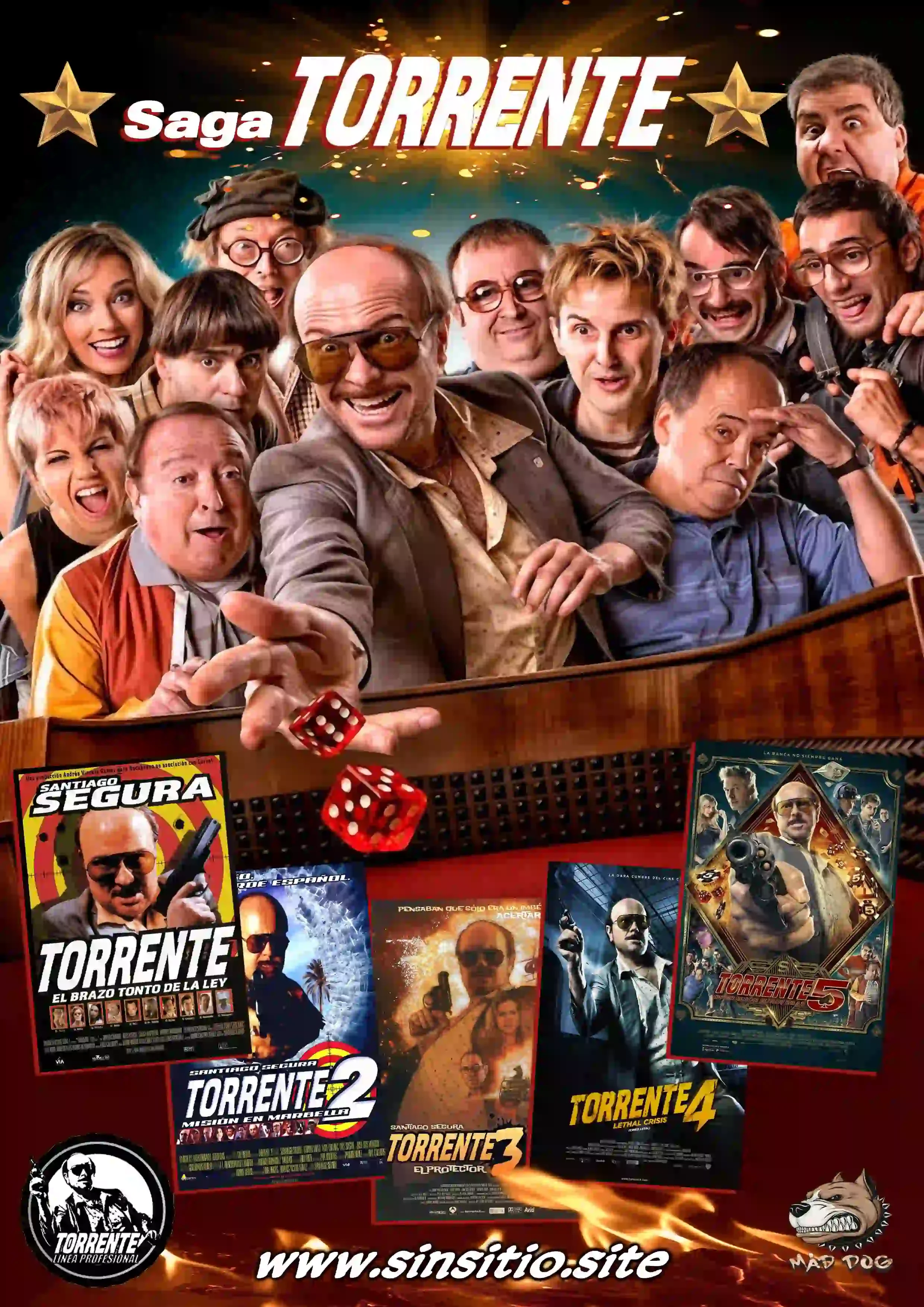 Saga Torrente (1998-2014).BDrip 1080p (Spanish+Subt)