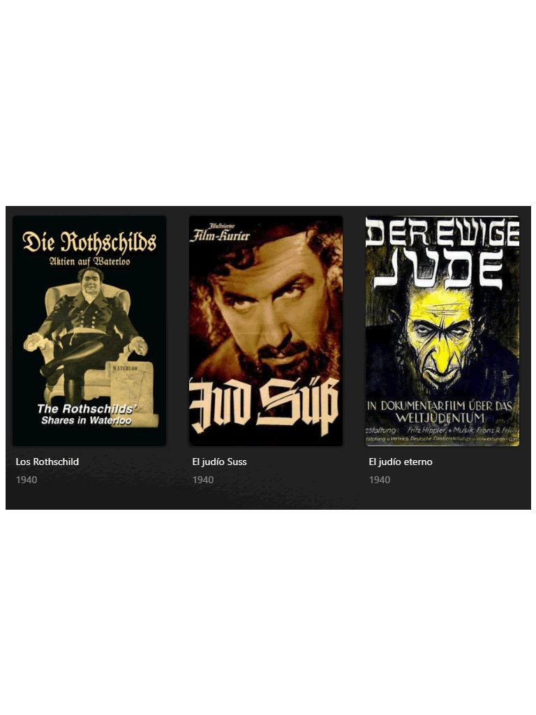 EL CELULOIDE DEL ODIO: LA TRILOGÍA ANTISEMITA DEL CINE NAZI (1940)