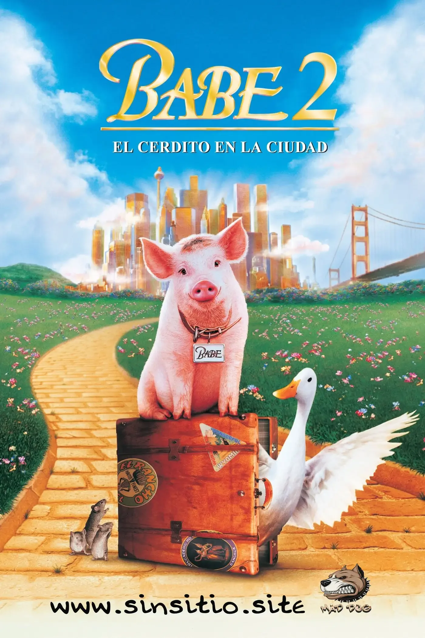Babe 2 El cerdito en la ciudad (1998).BDrip 1080p (Spanish-English+Subt)