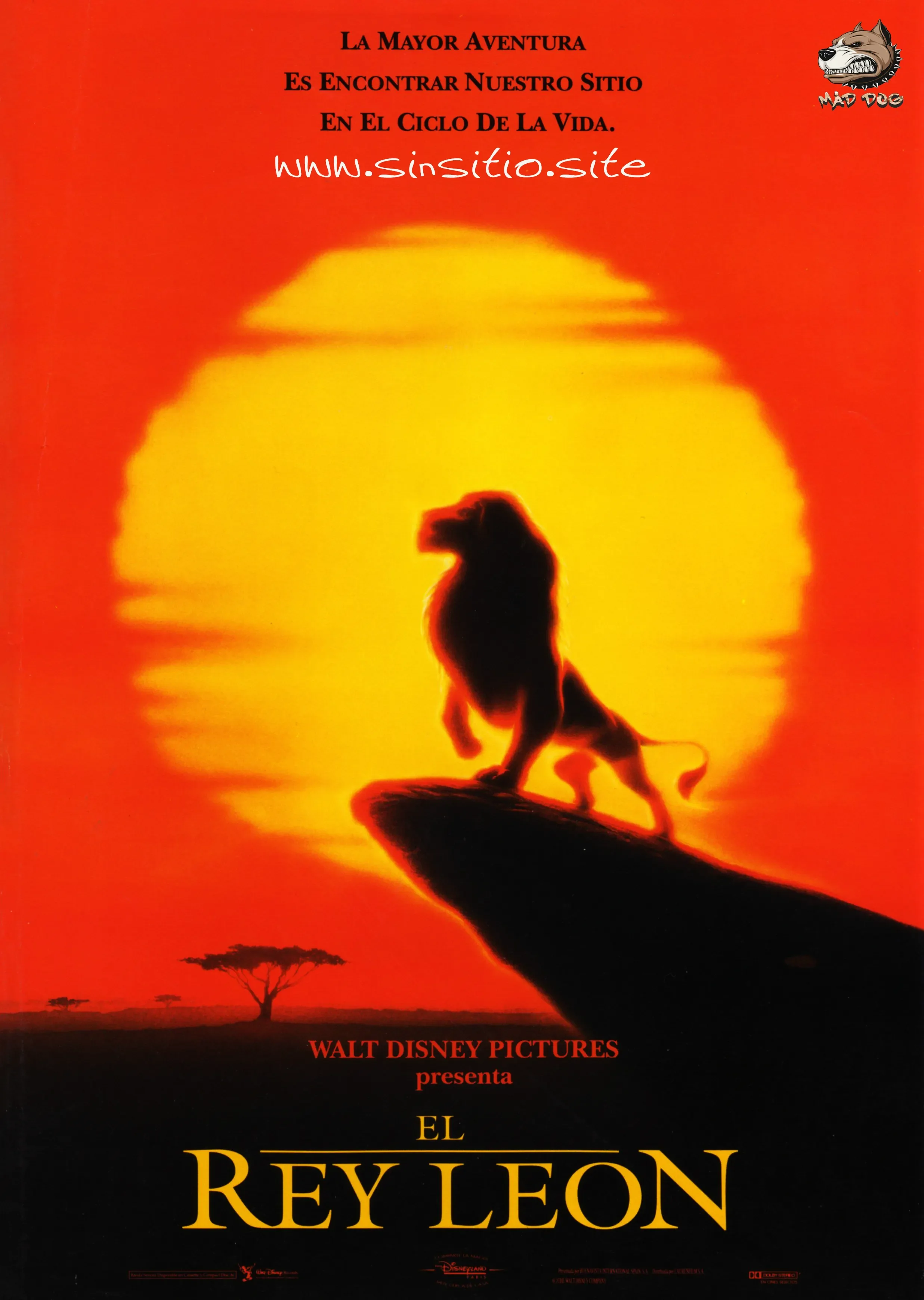 El rey león (1994).BDrip 1080p (Spanish-English+Subs)