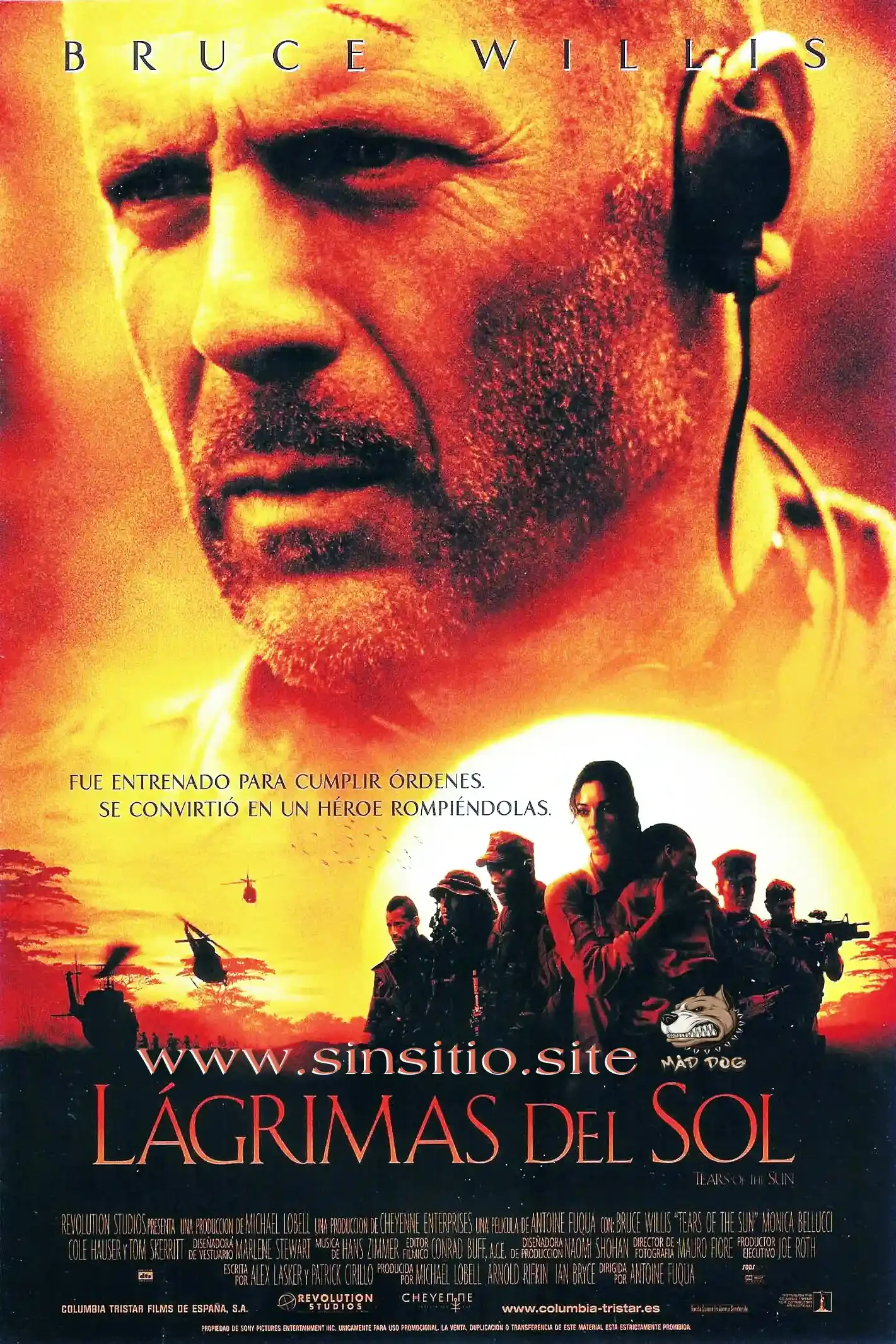 Lágrimas del sol (2003).HEVC BDrip 1080p (Spanish-English+Subt)