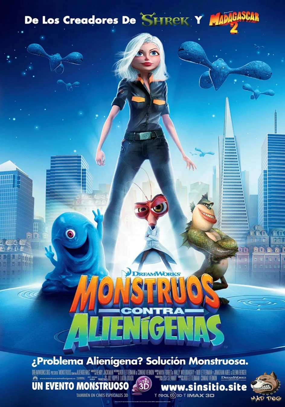 Monstruos contra alienigenas (2009).HEVC BDrip 1080p (Spanish-English+Subt)