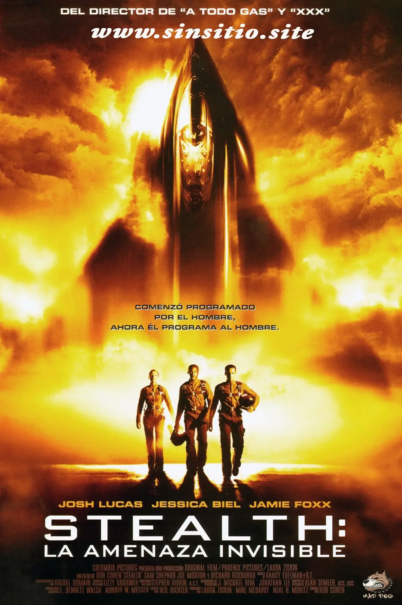 Stealth La amenaza invisible (2005).BDrip 1080p (Spanish-English+Subt)