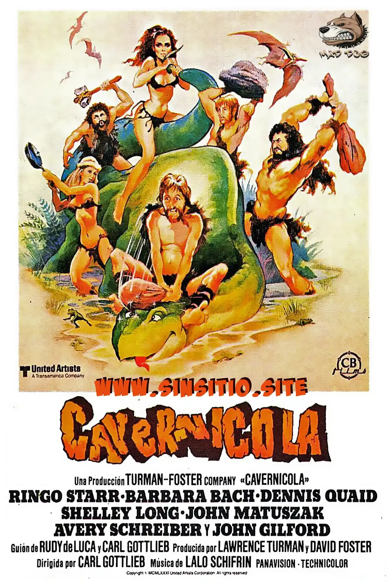 Cavernícola (1981).(Caveman) HEVC BDrip 1080p (Spanish-English)