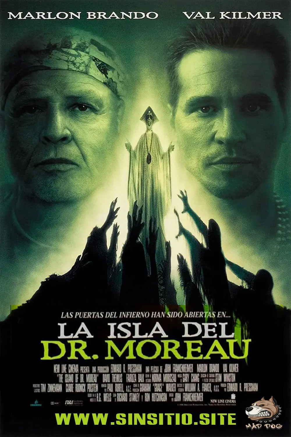 La isla del Doctor Moreau (1996). BDrip 720p (Spanish)