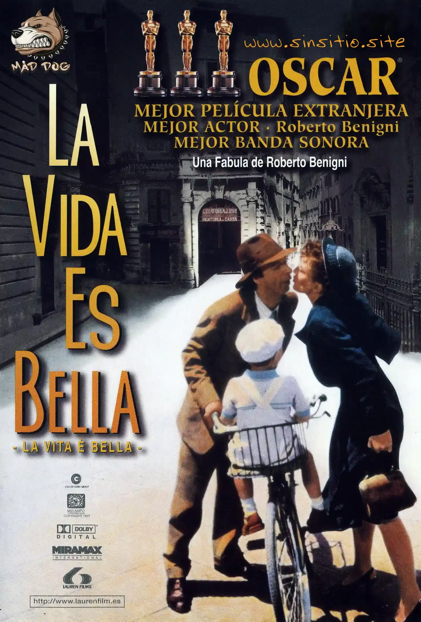 La vida es bella (1997).BDrip 1080p (Spanish-English-Italian+Subs)