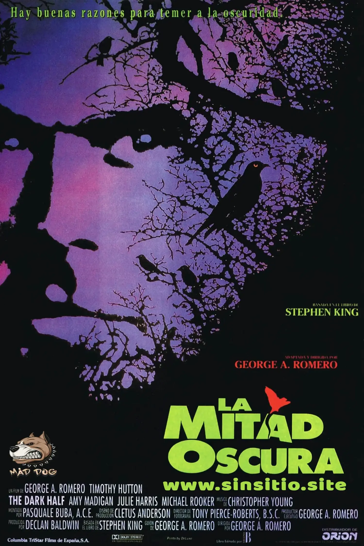 La mitad oscura (1993).BDrip 1080p (Spanish-English+Subt)
