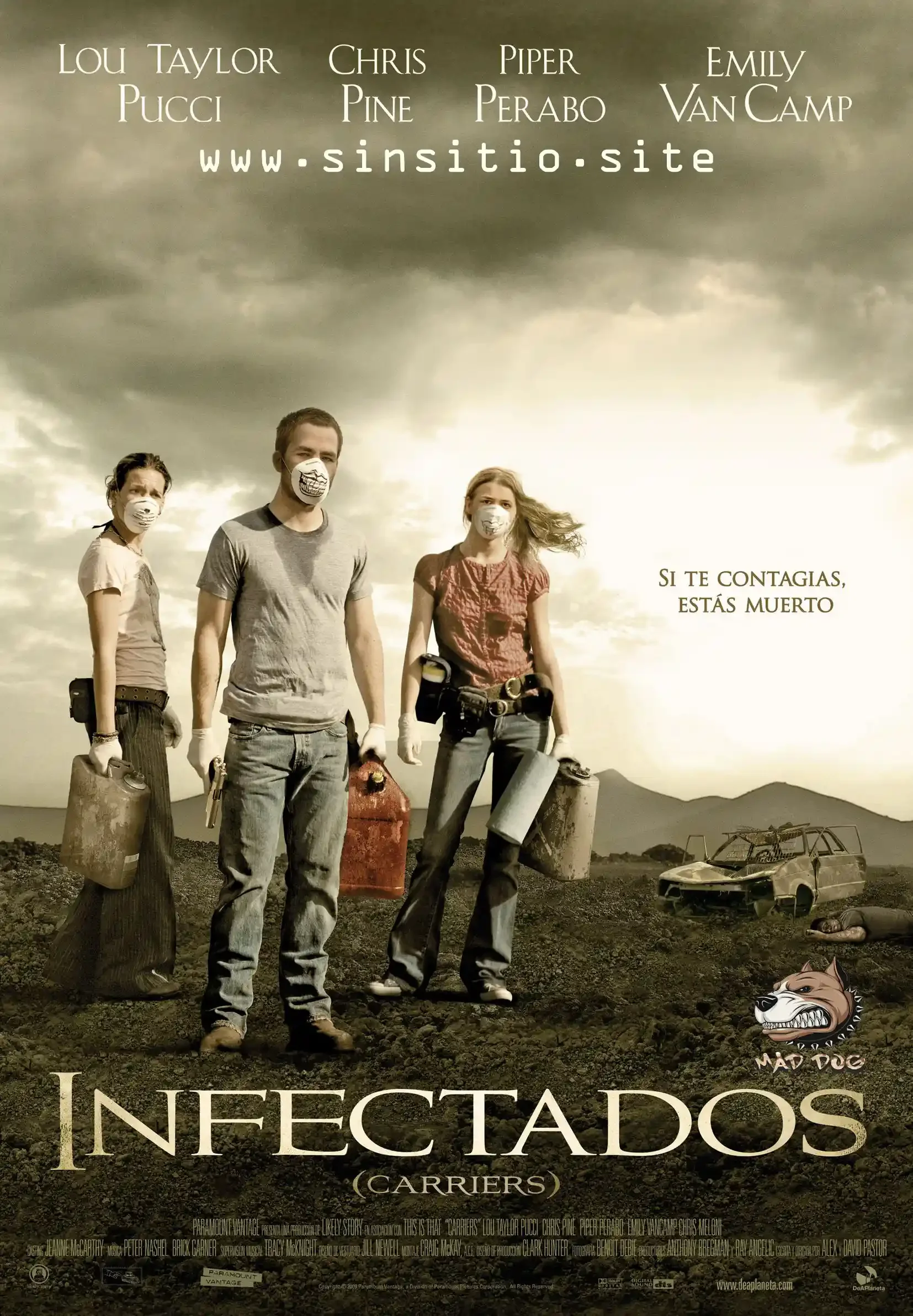 Infectados (2009).(Carriers) HEVC 1080p (Spanish-English+Subs)