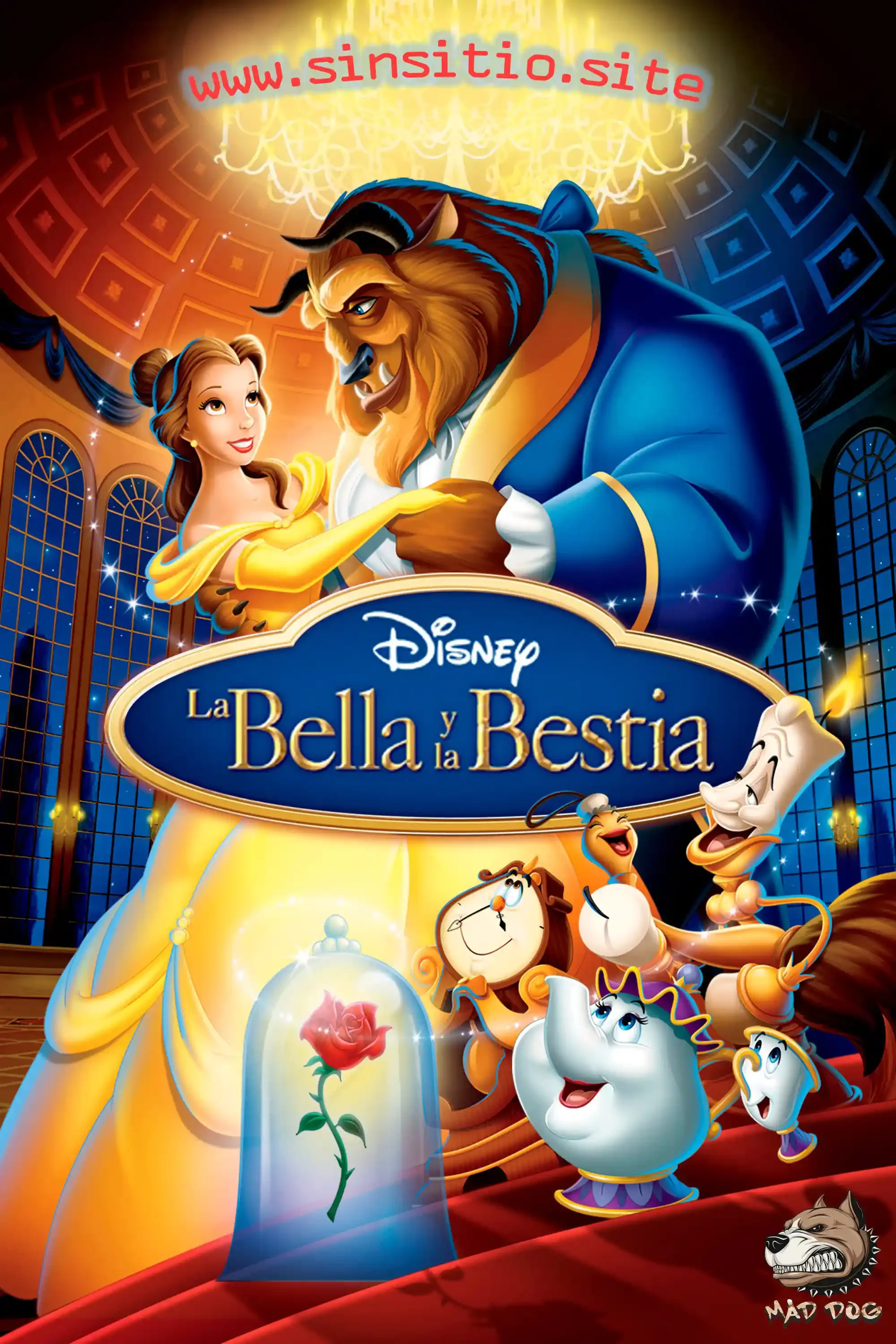 La bella y la bestia (1991).BDrip 1080p (Spanish-English+Subs)
