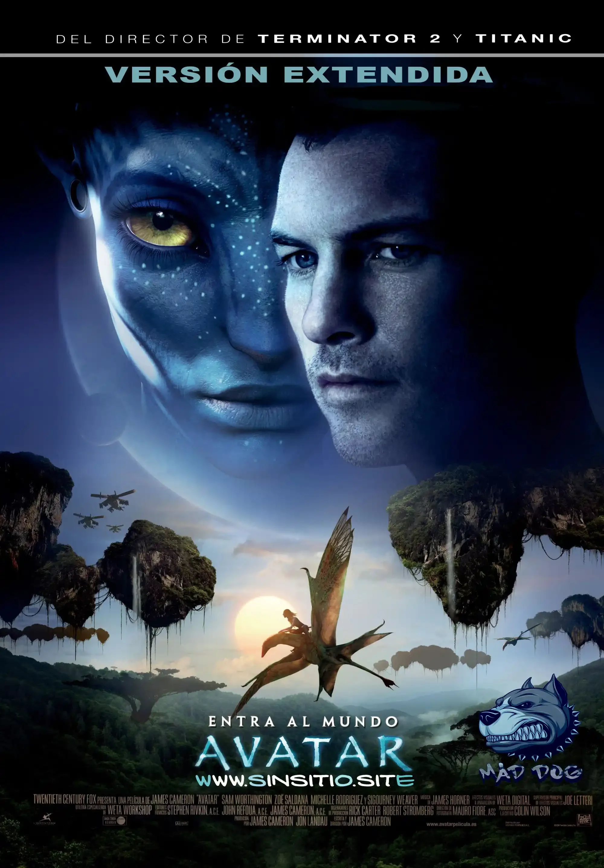 Avatar (2009).(Versión extendida) BDrip 1080p (Spanish-English+Subt)