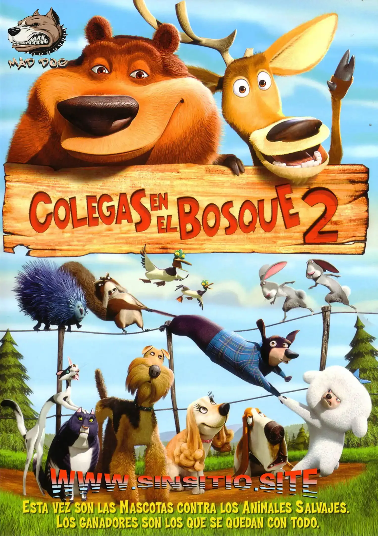 Colegas en el bosque 2 (2008). (H.Remaster) HEVC HD 1080p (Spanish-English+Subt)