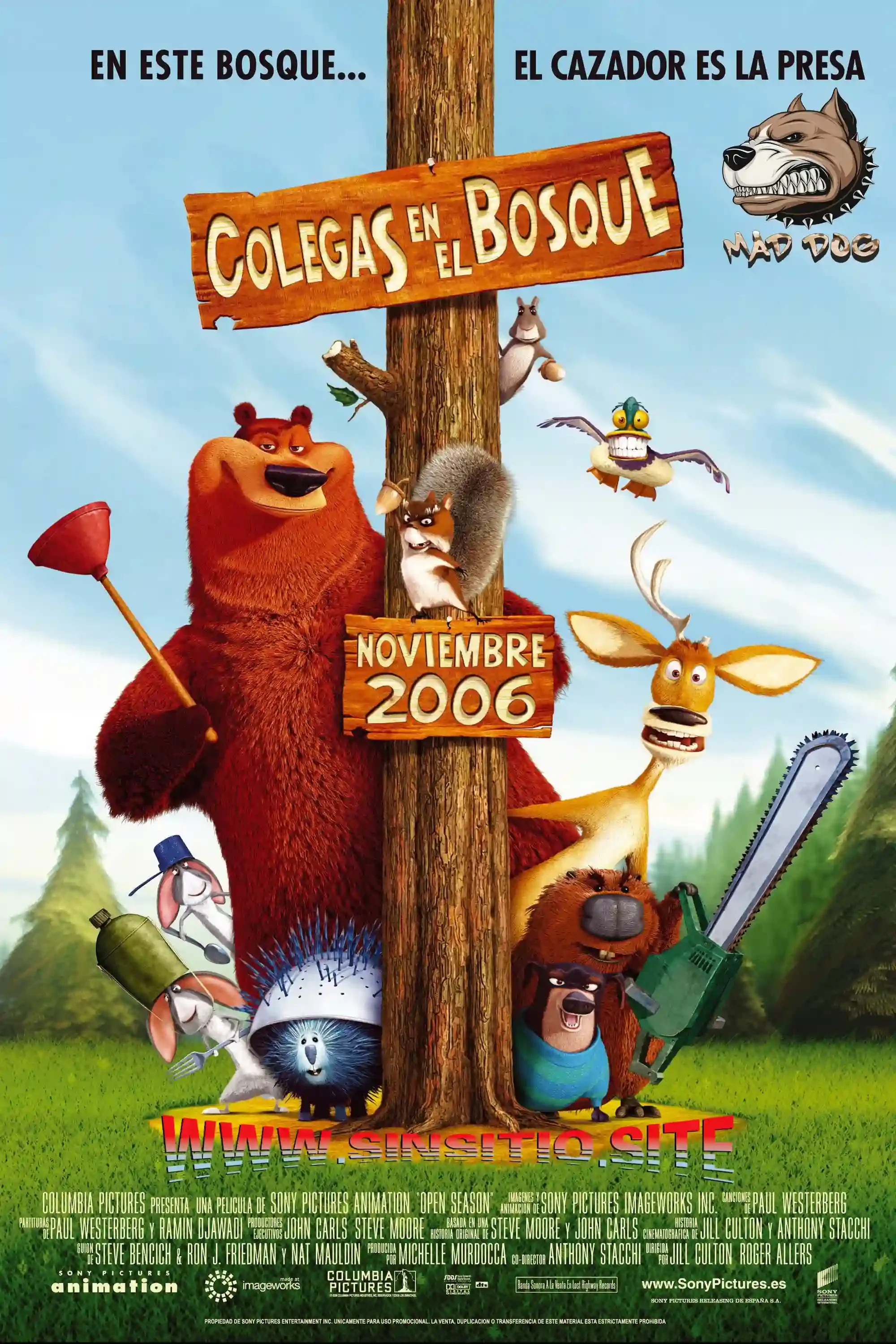 Colegas en el bosque (2006). (H.Remaster) HEVC HD 1080p (Spanish-English+Subt)