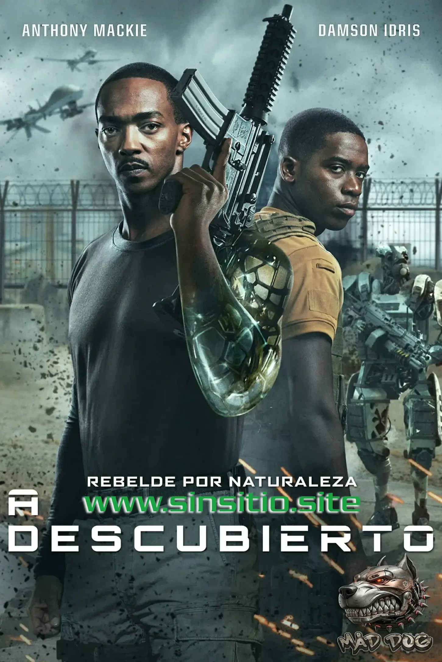 A descubierto (2021).(Outside The Wire) HEVC HD 1080p (Spanish-English+Subt)