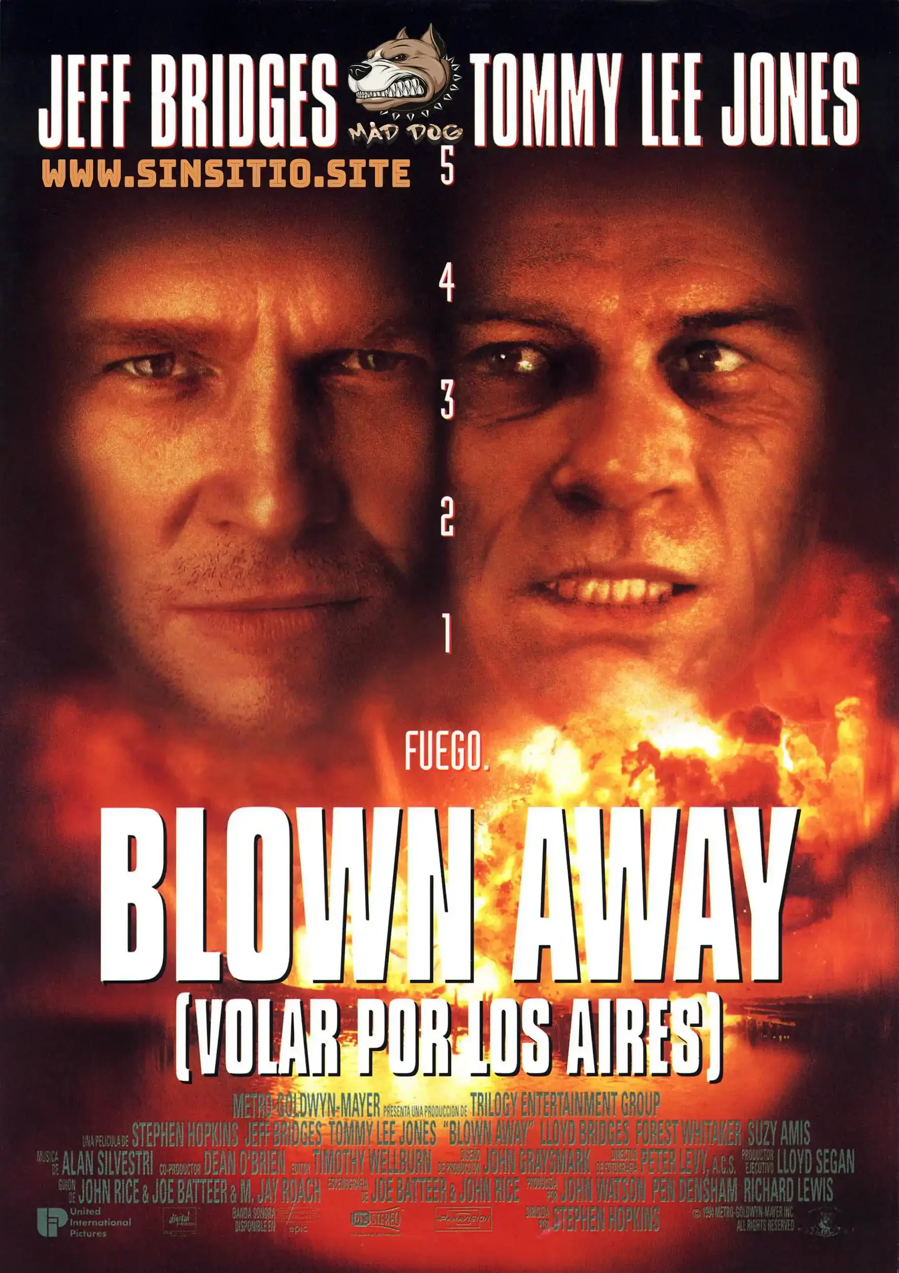 Volar por los aires (1994).(Blown Away) BDrip 1080p (Spanish-English+Subt)