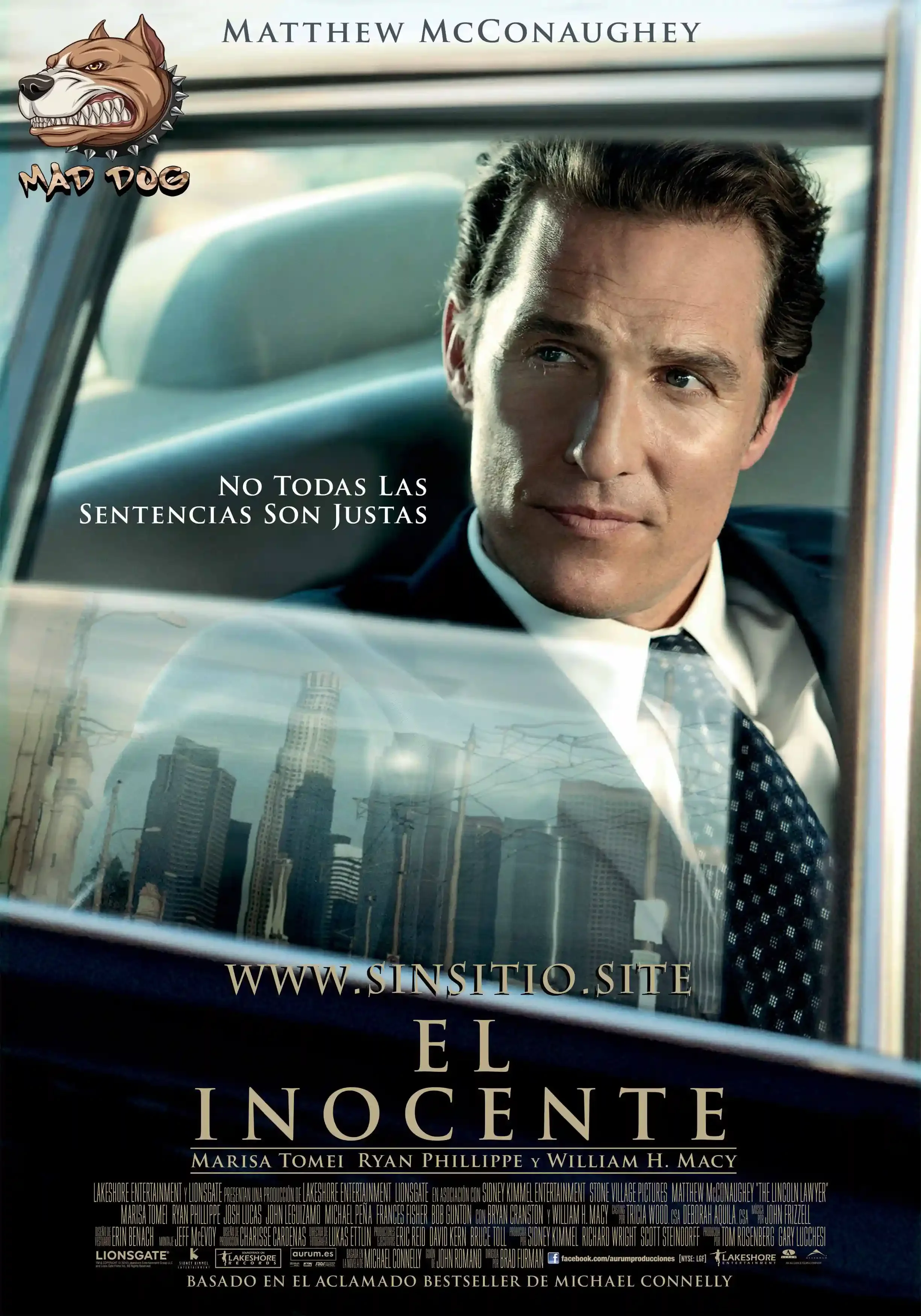 El Inocente (2011).(The Lincoln Lawyer) HEVC HD 1080p (Spanish-English+Subs)